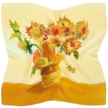 Apaszka jedwabna ręcznie malowana 70x70cm AM7-011