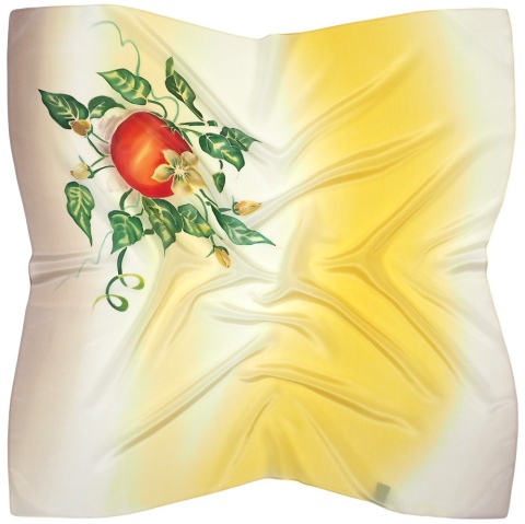 Silk scarf hand painted 70x70cm AM7-016