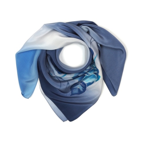 Silk scarf hand painted 70x70cm AM7-018