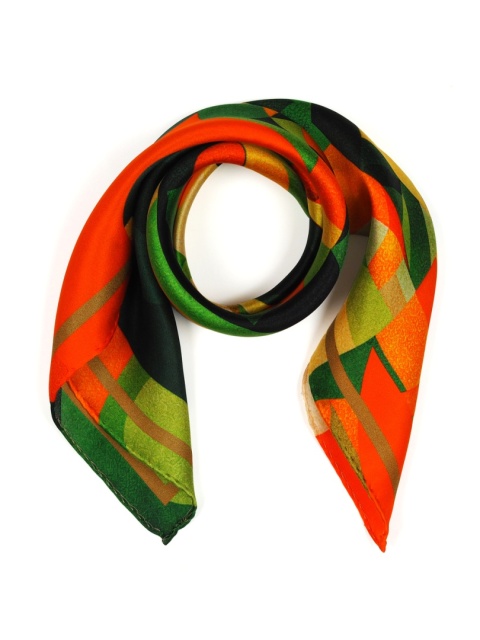 Silk pop-art scarf 53x53cm AD5-012