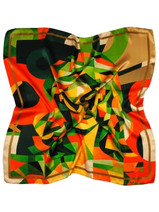 Jedwabna apaszka pop-art 88x88cm AD-012