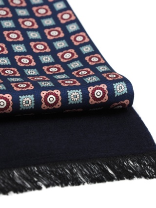 Silk elegant men's scarf for coat 170x30 cm SR-09