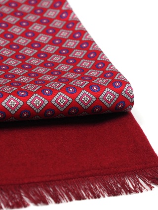 Silk elegant men's scarf for coat 170x30 cm SR-10