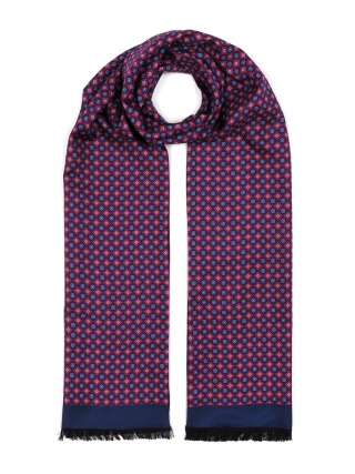 Silk elegant men's scarf for coat 170x30 cm SR-11