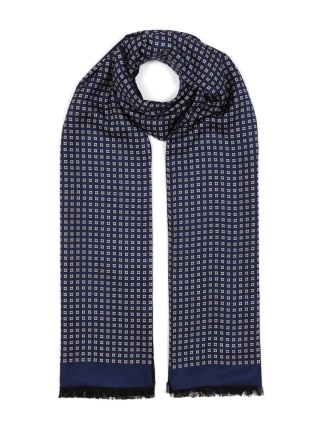 Silk elegant men's scarf for coat 170x30 cm SR-12