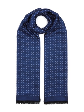 Silk elegant men's scarf for coat 170x30 cm SR-15