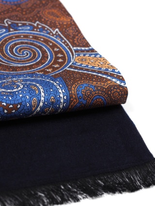 Silk elegant men's scarf for coat 170x30 cm SR-16