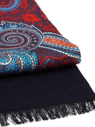 Silk elegant men's scarf for coat 170x30 cm SR-17