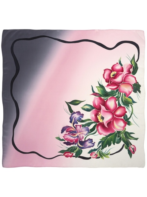 Hand-painted silk scarf 90x90 cm AM-020