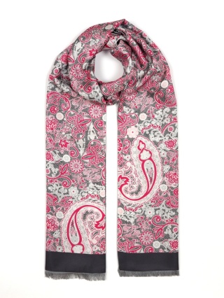 Silk elegant men's scarf for coat 170x30 cm SR-08
