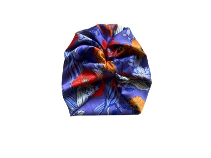 Turban do włosów – Fioletowa łąka TP-013