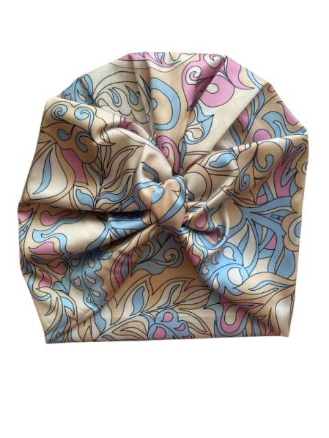 Turban do włosów – Pastelowy beż TP-011