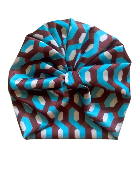 Turban na głowę – Geometryczny kalejdoskop TP-009