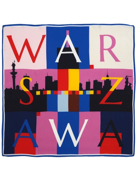 Apaszka Warszawa 100% silk 68x68cm AD7-089OUT