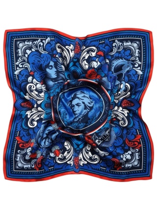 Apaszka jedwabna Adam Mickiewicz 88x88cm AD-495