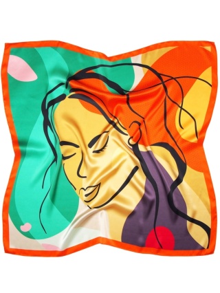 Apaszka jedwabna pop-art 88x88cm AD-007