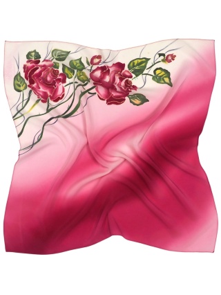 Apaszka jedwabna ręcznie malowana 70x70cm AM7-027