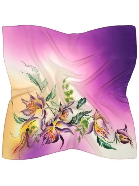 Apaszka jedwabna ręcznie malowana 70x70cm AM7-033