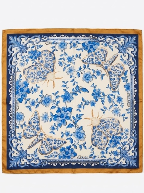 Gawroszka jedwabna jedwabnik dwustronna 53x53 cm AD5-087OUT