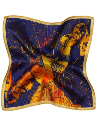 Jedwabna Poszetka Zodiak Koziorożec, 30x30cm