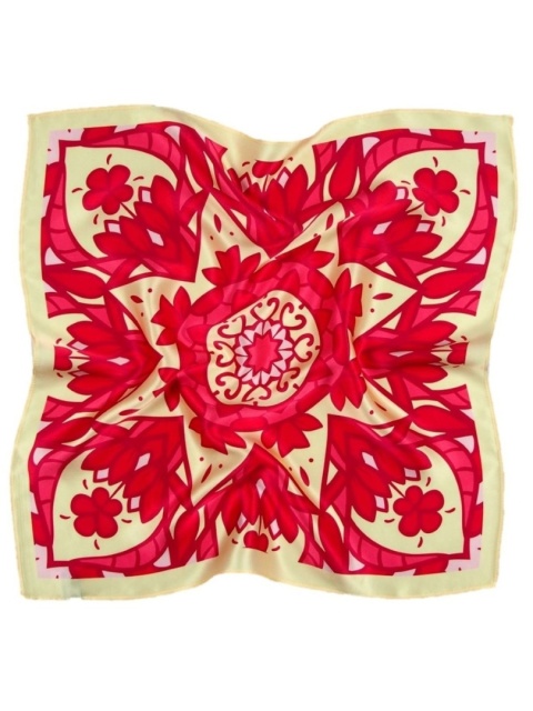 Jedwabna apaszka z mandalą 53x53 cm AD5-027