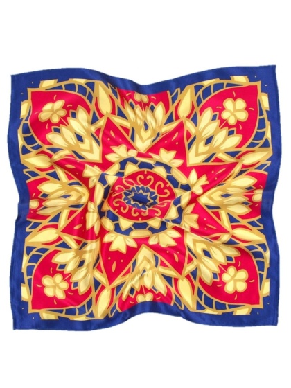 Jedwabna apaszka z mandalą 53x53cm AD5-076