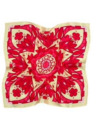 Jedwabna apaszka z mandalą 88x88 cm AD-027