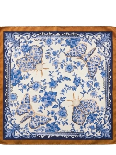 Poszetka Jedwabnik Królewski 100% silk 30x30 cm PJ-026