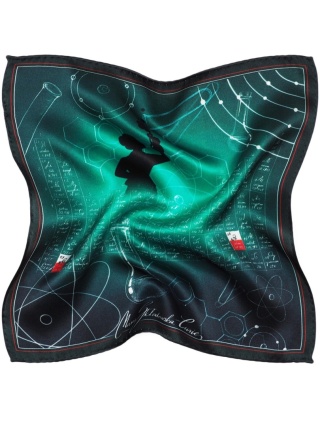 Marie Skłodowska-Curie Silk Pocket Square PJ-010