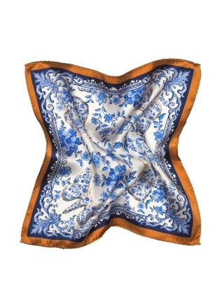 Poszetka Jedwabnik Królewski 100% silk 30x30 cm PJ-026