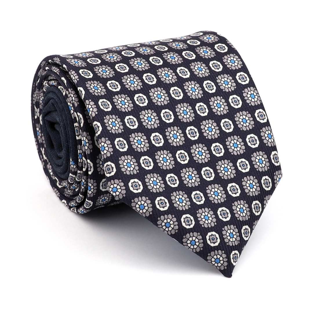 IT-490 Krawat z jedwabiu woskiego szyty rcznie w Polsce - Kolekcja Milano