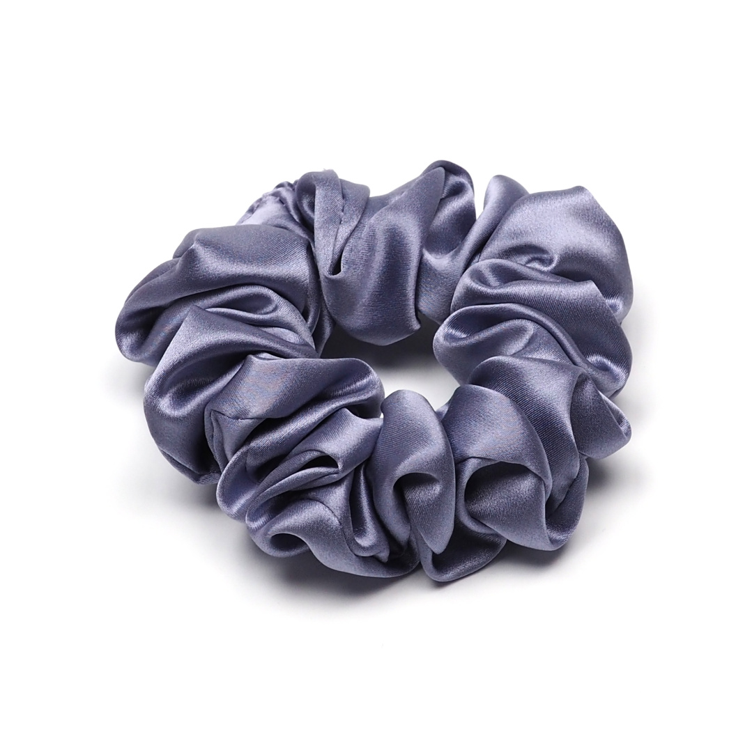 JGS-009 Scrunchie jedwabna gumka do wosw lawendowa