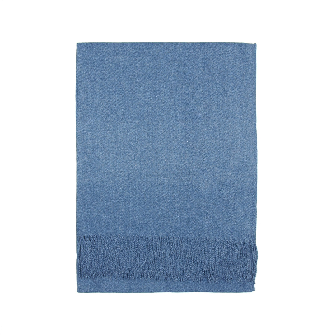 CTC-10 Denim szal damski zimowy Cashmere Touch Collection 200x70cm